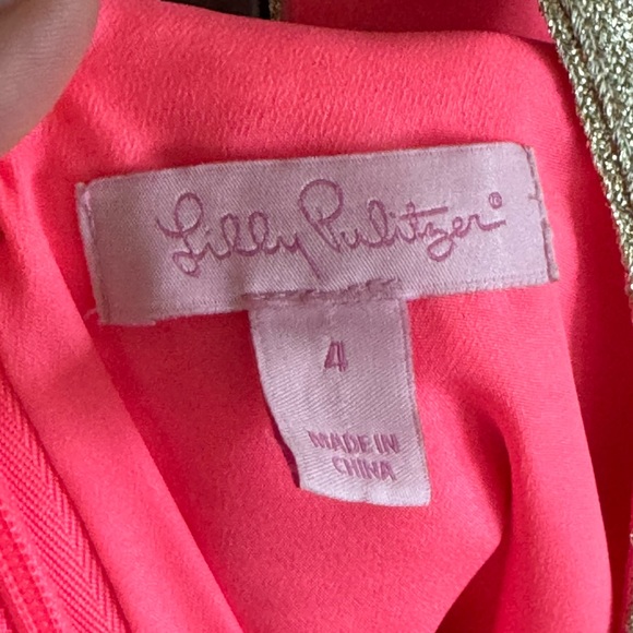 Lilly Pulitzer Junie Shift dress Size 4 Coral - Picture 6 of 7